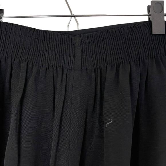 Women's vintage black elastic waist with front pleats culottes  - 12 - Picture 8 of 8